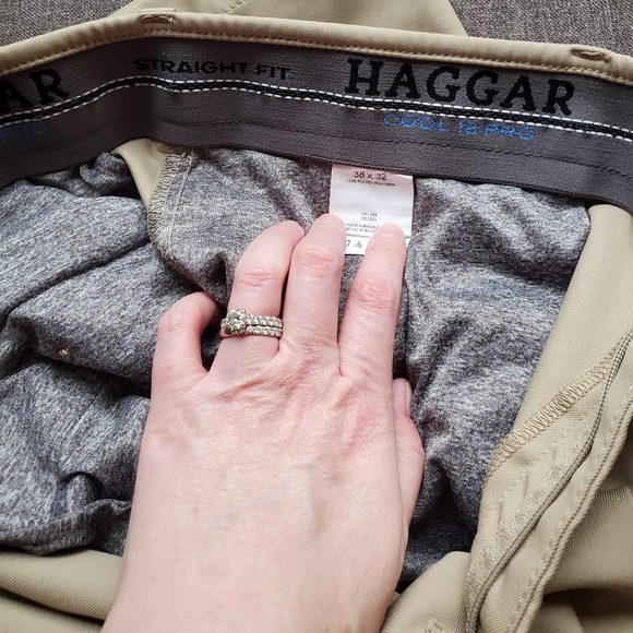 Haggar cool 18 pro straight fit slacks - Picture 2 of 2